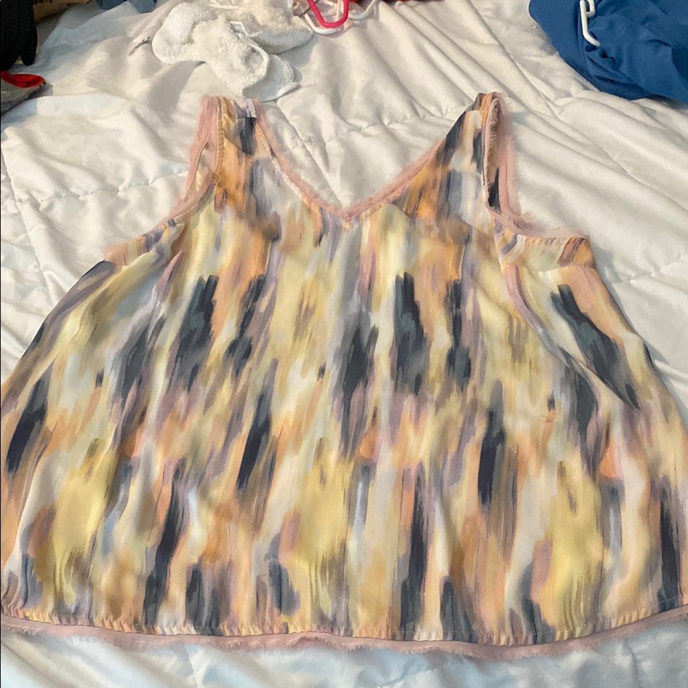 Torrid Yellow Tan Sleeveless Tank Top